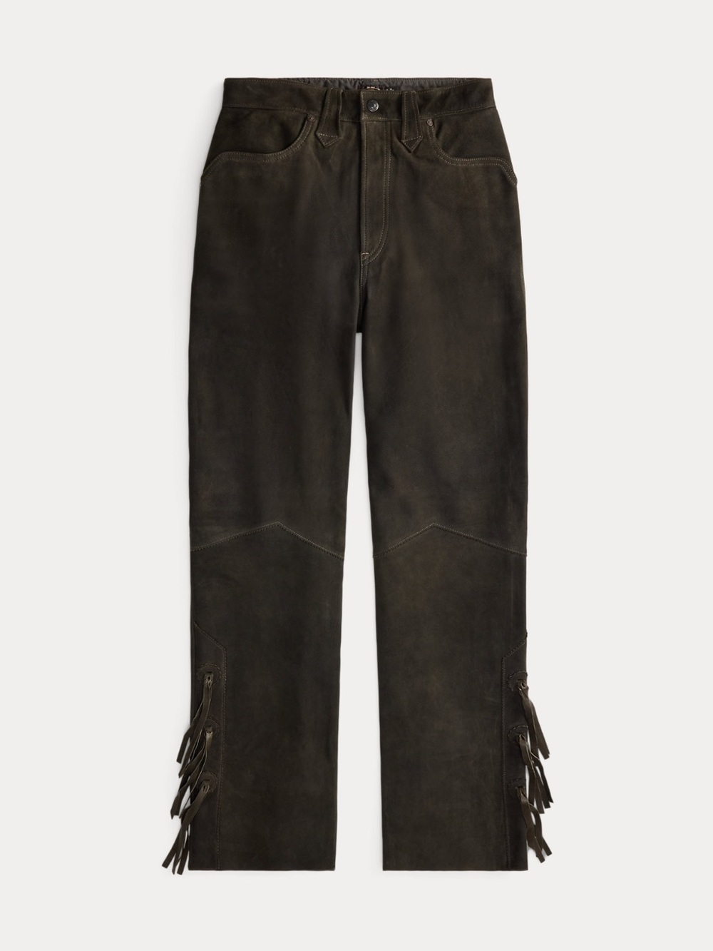 Ralph Lauren RRL | Fringe-Trim Suede Western fringe pants